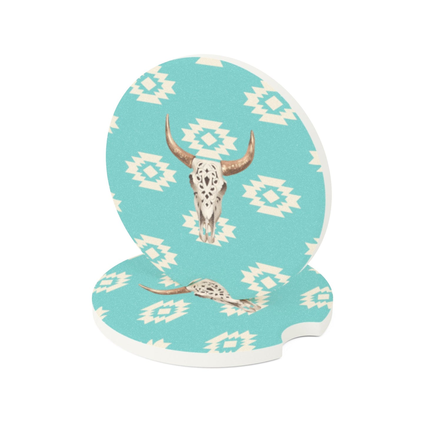 Turquoise Western Car Coaster