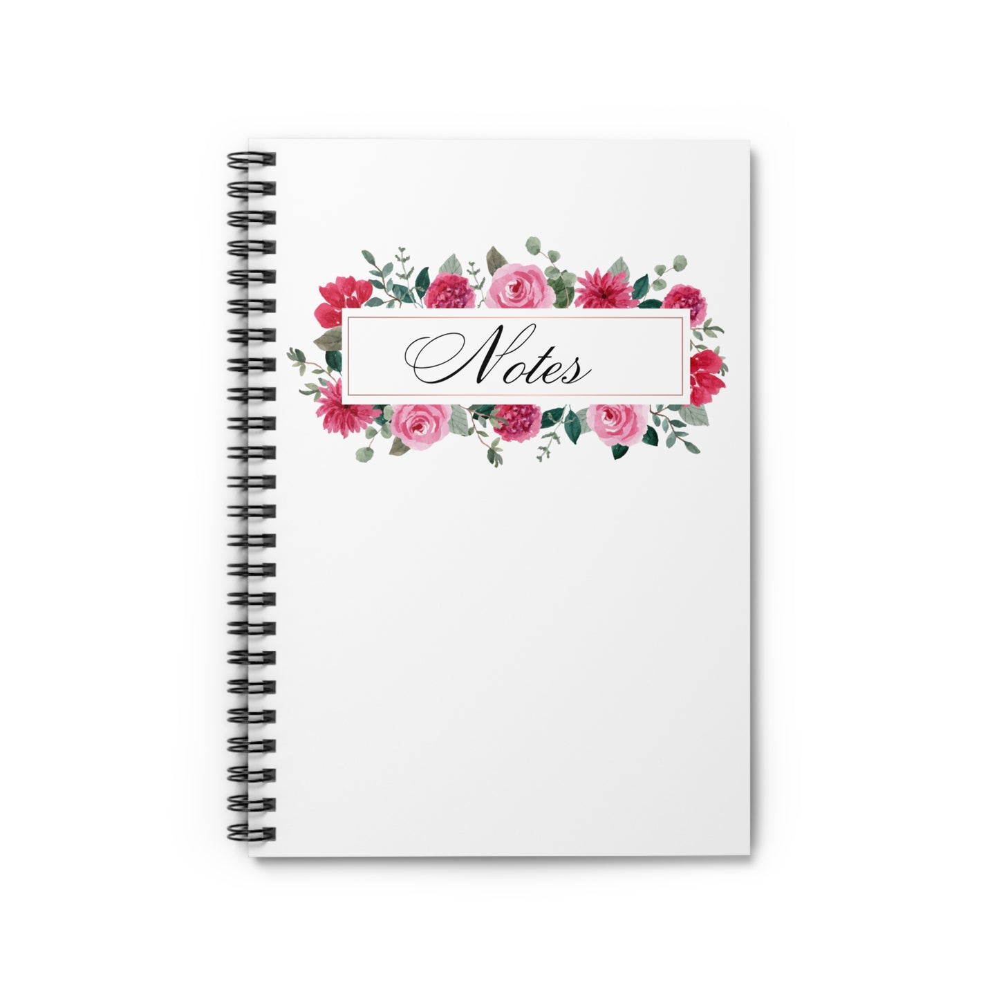 Rose Spiral Notebook - Ruled Line