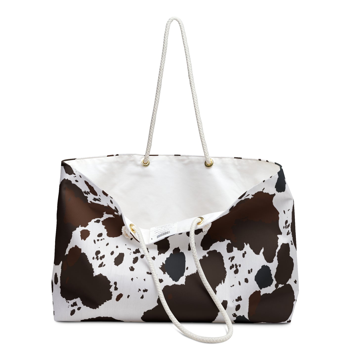 Cow Print Weekender Bag