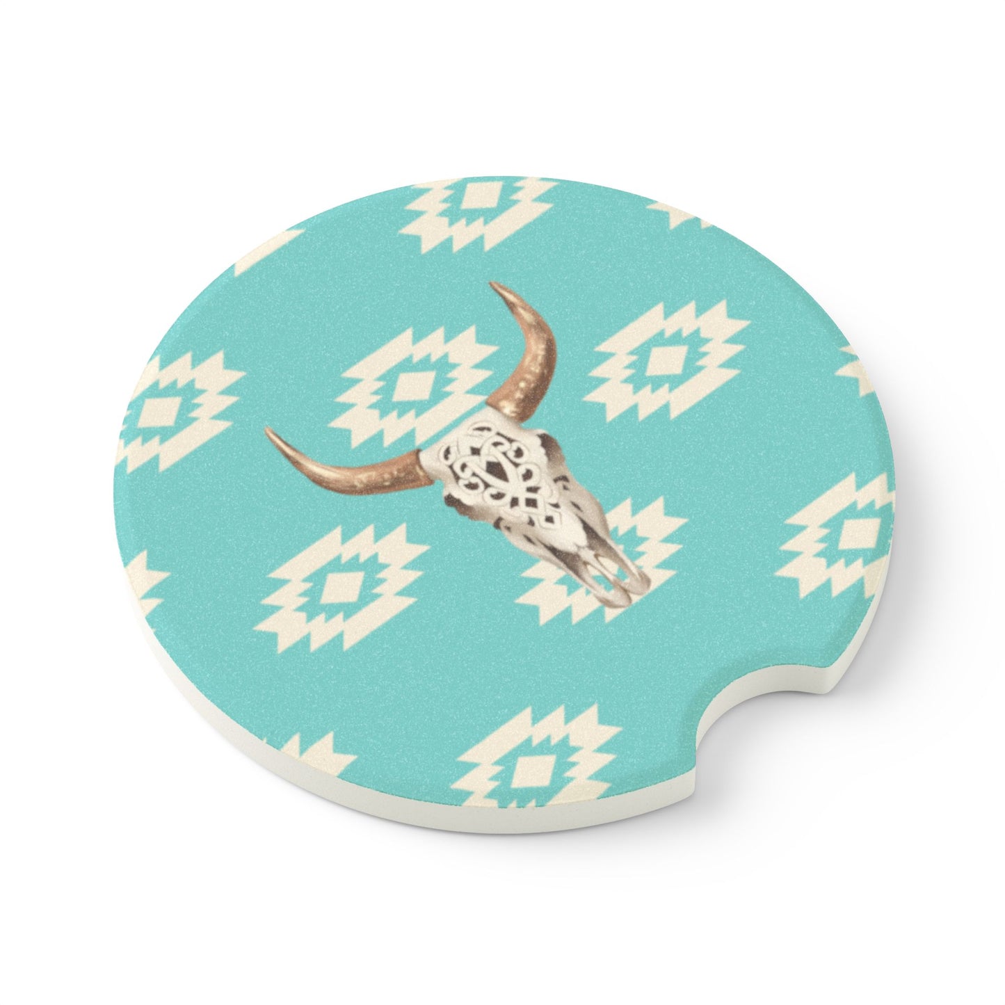 Turquoise Western Car Coaster